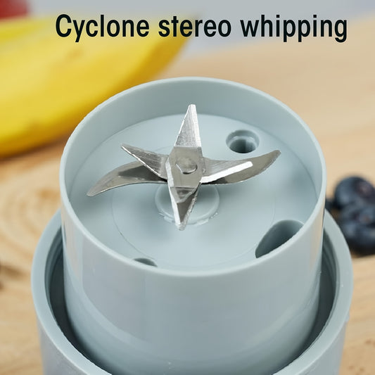 Portable Rechargeable Blender – Mini Travel Cup with Lid & Straw for Smoothies, Milkshakes & Juices